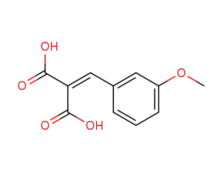 Molecular Structure of 22621-50-7 ((3-methoxy-benzylidene)-malonic acid)
