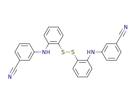 Molecular Structure of 151079-75-3 (2-(3'-cyanophenylaminophenyl)disulfide)