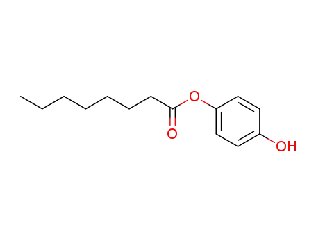 Molecular Structure of 63133-91-5 (4-hydroxyphenyl octanoate)
