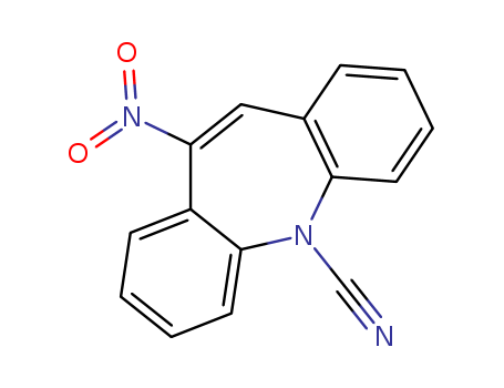 5H-Dibenz[b,f]azepine-5-carbonitrile,10-nitro-