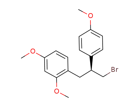 Molecular Structure of 1057663-20-3 ((S)-1-(3-bromo-2-(4-methoxyphenyl)propyl)-2,4-dimethoxy-benzene)