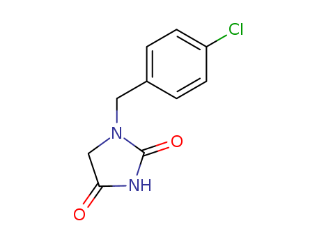 Molecular Structure of 152146-73-1 (2,4-Imidazolidinedione, 1-[(4-chlorophenyl)methyl]-)
