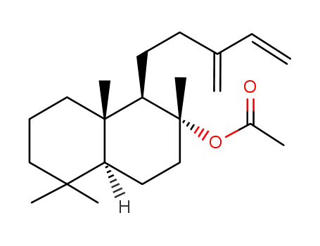 Acetic acid (1R,2R,4aS,8aS)-2,5,5,8a-tetramethyl-1-(3-methylene-pent-4-enyl)-decahydro-naphthalen-2-yl ester