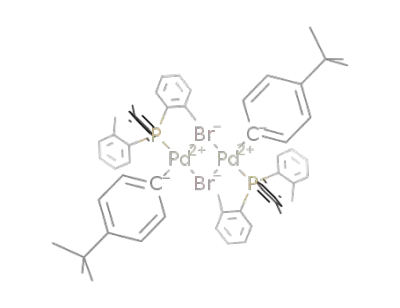 (P(o-tol)<SUB>3</SUB>)<SUB>2</SUB>Pd<SUB>2</SUB>(C<SUB>6</SUB>H<SUB>4</SUB><SUP>t</SUP>Bu-4)<SUB>2</SUB>Br<SUB>2</SUB>