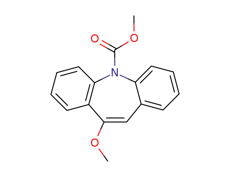 Molecular Structure of 353497-37-7 (10-methoxy-5H-dibenz[b,f]azepine-5-carboxylic acid methyl ester)