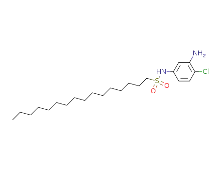 Molecular Structure of 63134-12-3 (N-(3-amino-4-chlorophenyl)hexadecane-1-sulphonamide)