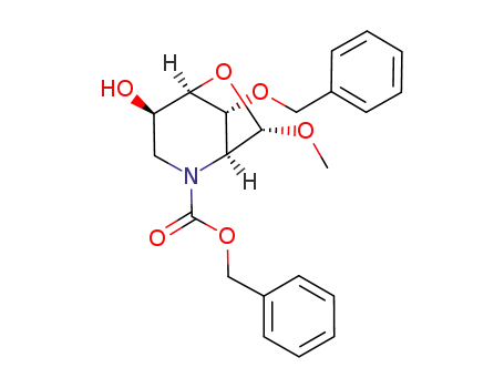 methyl N-benzyloxycarbonyl-3-O-benzyl-2,6-dideoxy-2,6-imino-α-D-mannofuranoside