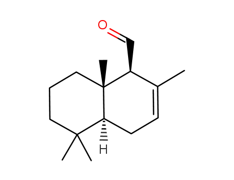 Molecular Structure of 105426-71-9 ((1S,4aS,8aS)-1,4,4a,5,6,7,8,8a-octahydro-2,5,58a-tetramethylnaphtahelene-1-carboxaldehyde)
