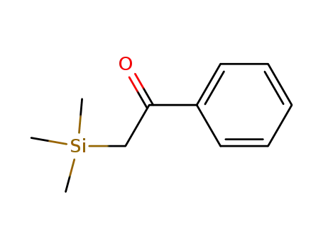 Molecular Structure of 13735-78-9 (Ethanone, 1-phenyl-2-(trimethylsilyl)-)