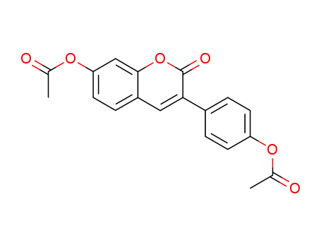 4-[7-(acetyloxy)-2-oxo-2H-chromen-3-yl]phenyl acetate