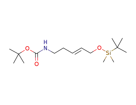 Molecular Structure of 943135-37-3 (5-[N-(tert-butoxycarbonyl)amino]-1-(tert-butyl-dimethylsilyloxy)-2-pentene)