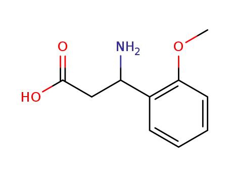 Molecular Structure of 720662-28-2 ((S)-3-Amino-3-(2-methoxy-phenyl)-propionic acid)