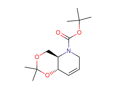 Molecular Structure of 768387-38-8 ((4aR,8aS)-2,2-dimethyl-4,4a,6,8a-tetrahydro[1,3]dioxino[5,4-b]pyridine-5-carboxylic acid tert-butyl ester)