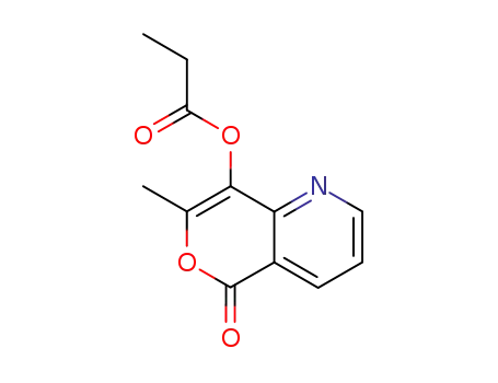 Molecular Structure of 115147-79-0 (5-aza-3-methyl-4-propionyloxyisocoumarin)