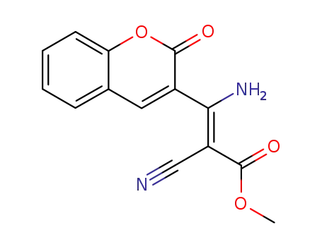 β-Amino-α-cyan-(1,2-dihydro-2-oxo-1-benzopyran-3-yl)-propensaeuremethylester