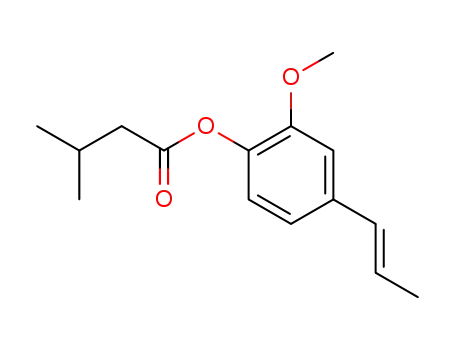 Molecular Structure of 61114-23-6 ([2-methoxy-4-[(E)-prop-1-enyl]phenyl] 3-methylbutanoate)