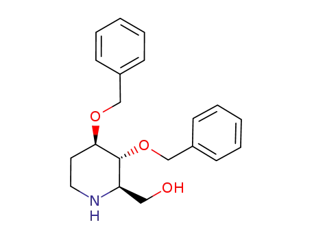 Molecular Structure of 943135-43-1 (3,4-dibenzyloxy-1,5-imino-1,2,5-trideoxy-D-arabino hexitol)