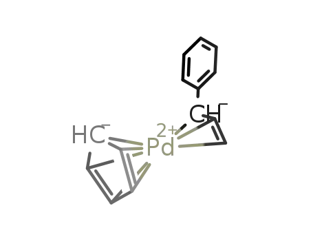 Molecular Structure of 105333-10-6 ((η5-2,4-Cyclopentadien-1-yl)[(1,2,3-η)-1-phenyl-2-propenyl]-palladium 95%)