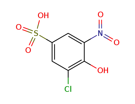 Molecular Structure of 83732-61-0 (3-chloro-4-hydroxy-5-nitrobenzenesulphonic acid)