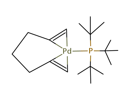 Molecular Structure of 210691-14-8 (((CH3)3C)3PPd(η(2),η(2)-C7H12))
