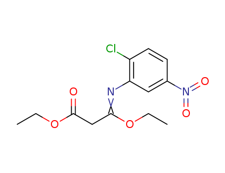 Propanoic acid,3-[(2-chloro-5-nitrophenyl)imino]-3-ethoxy-, ethyl ester