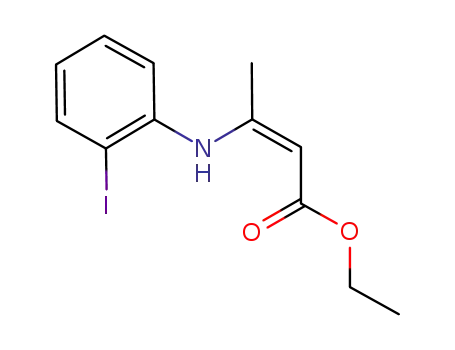 Molecular Structure of 128942-81-4 ((Z)-ethyl 3-(2-iodophenylamino)-but-2-enoate)
