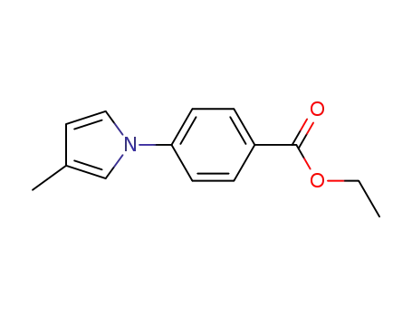 Molecular Structure of 1439384-43-6 (1-(4-ethoxycarbonylphenyl)-3-methyl-1H-pyrrole)