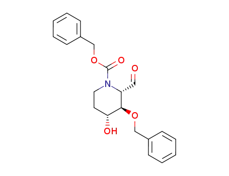 (2S,3R,4R)-3-Benzyloxy-2-formyl-4-hydroxy-piperidine-1-carboxylic acid benzyl ester
