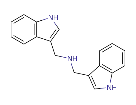 Molecular Structure of 93742-14-4 (bis(indol-3-ylmethyl)amine)