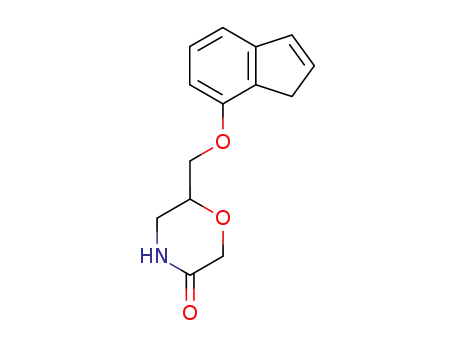 6-(3H-Inden-4-yloxymethyl)-morpholin-3-one