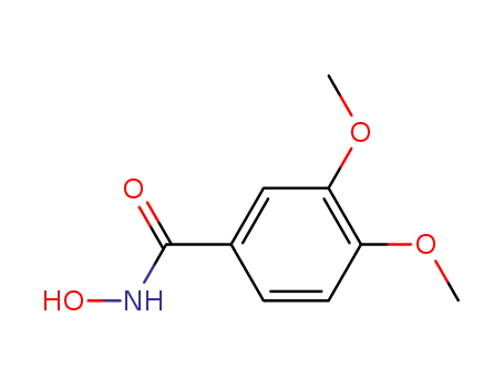 Molecular Structure of 13546-91-3 (Benzamide, N-hydroxy-3,4-dimethoxy-)