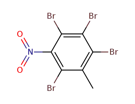 Molecular Structure of 873971-72-3 (2,3,4,6-tetrabromo-5-nitro-toluene)