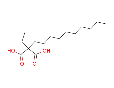 Molecular Structure of 4471-12-9 (Propanedioic acid,2-decyl-2-ethyl-)