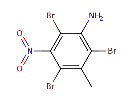 Molecular Structure of 857007-53-5 (2,4,6-tribromo-3-methyl-5-nitro-aniline)