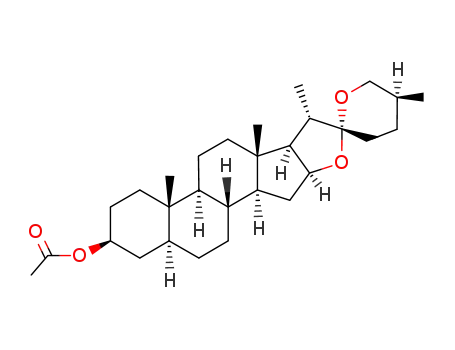 Molecular Structure of 4948-43-0 (spirostan-3-yl acetate)