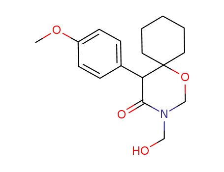 (+/-)-3-hydroxymethyl-5-(4-methoxyphenyl)-1-oxa-3-azaspiro[5.5]undecan-4-one
