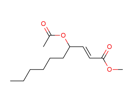2-Decenoic acid, 4-(acetyloxy)-, methyl ester, (E)-
