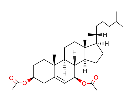 Molecular Structure of 18099-24-6 (cholest-5-ene-3β,7β-diol diacetate)