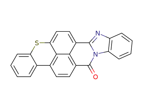 Molecular Structure of 53304-32-8 (7H-Benzimidazo[2,1-a]benzo[3,4][2]benzothiopyrano[7,8,1-def]isoquinolin-7-one)