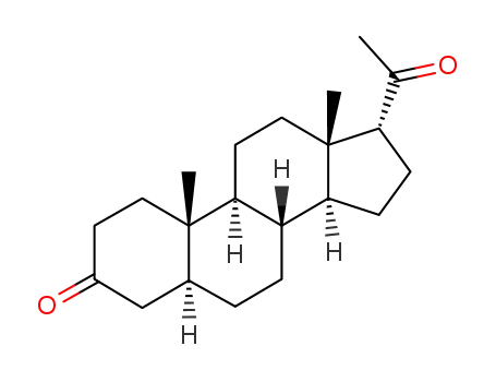 Molecular Structure of 51154-65-5 ((5α,17β<i>H</i>)-pregnane-3,20-dione)