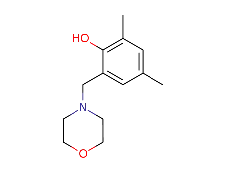 Molecular Structure of 97032-14-9 (2,4-dimethyl-6-morpholin-4-ylmethyl-phenol)