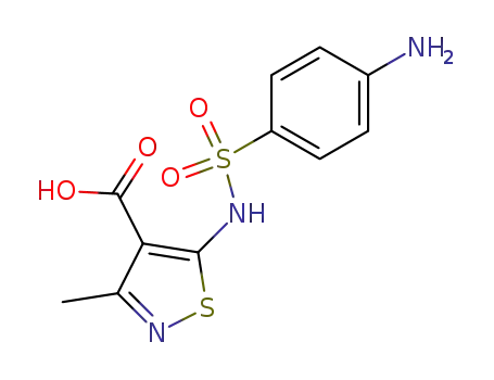 5-(4-amino-benzenesulfonylamino)-3-methyl-isothiazole-4-carboxylic acid