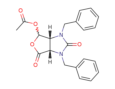 Acetic acid (3aR,4R,6aS)-1,3-dibenzyl-2,6-dioxo-hexahydro-furo[3,4-d]imidazol-4-yl ester