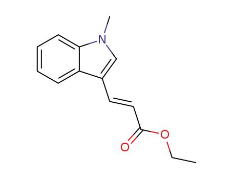 Molecular Structure of 113660-41-6 (ethyl 3-(1-methyl-1H-indol-3-yl)acrylate)