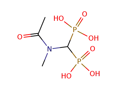 Molecular Structure of 63201-61-6 ([(acetylmethylamino)methylene]bisphosphonic acid)