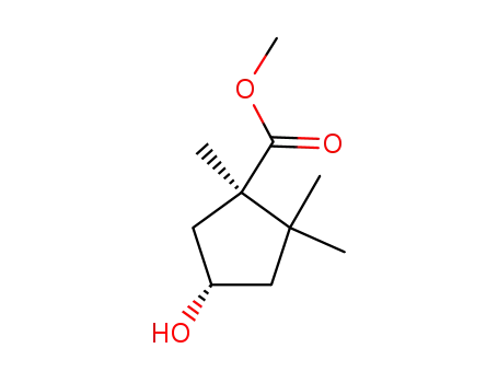 Molecular Structure of 65243-74-5 ((1R,4S)-4-Hydroxy-1,2,2-trimethycyclopentancarbonsaeure-methylester)