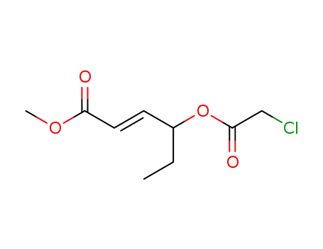 2-Hexenoic acid, 4-[(chloroacetyl)oxy]-, methyl ester, (E)-
