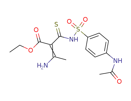 <i>N</i>-(4-acetylamino-benzenesulfonyl)-2-(1-amino-ethylidene)-3-thio-malonamic acid ethyl ester