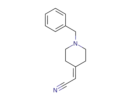 Molecular Structure of 55022-82-7 (2-(1-benzylpiperidin-4-ylidene)acetonitrile)