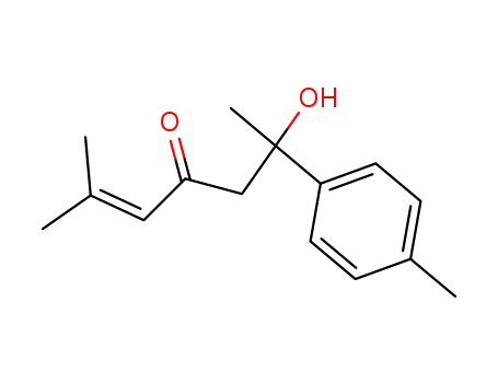 Molecular Structure of 113283-35-5 (2-Hepten-4-one, 6-hydroxy-2-methyl-6-(4-methylphenyl)-)